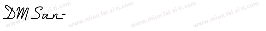 DM San字体转换